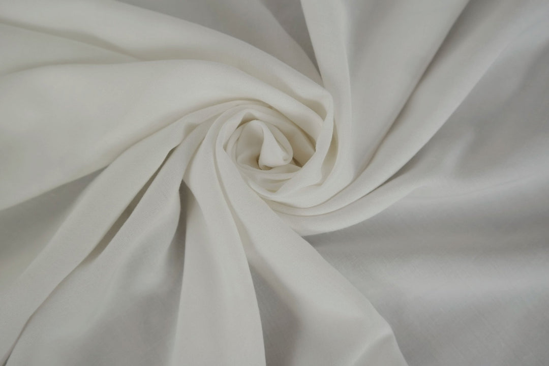 Linen Rayon 40s Thin Fabric 915 967 - The Linen Lab - white