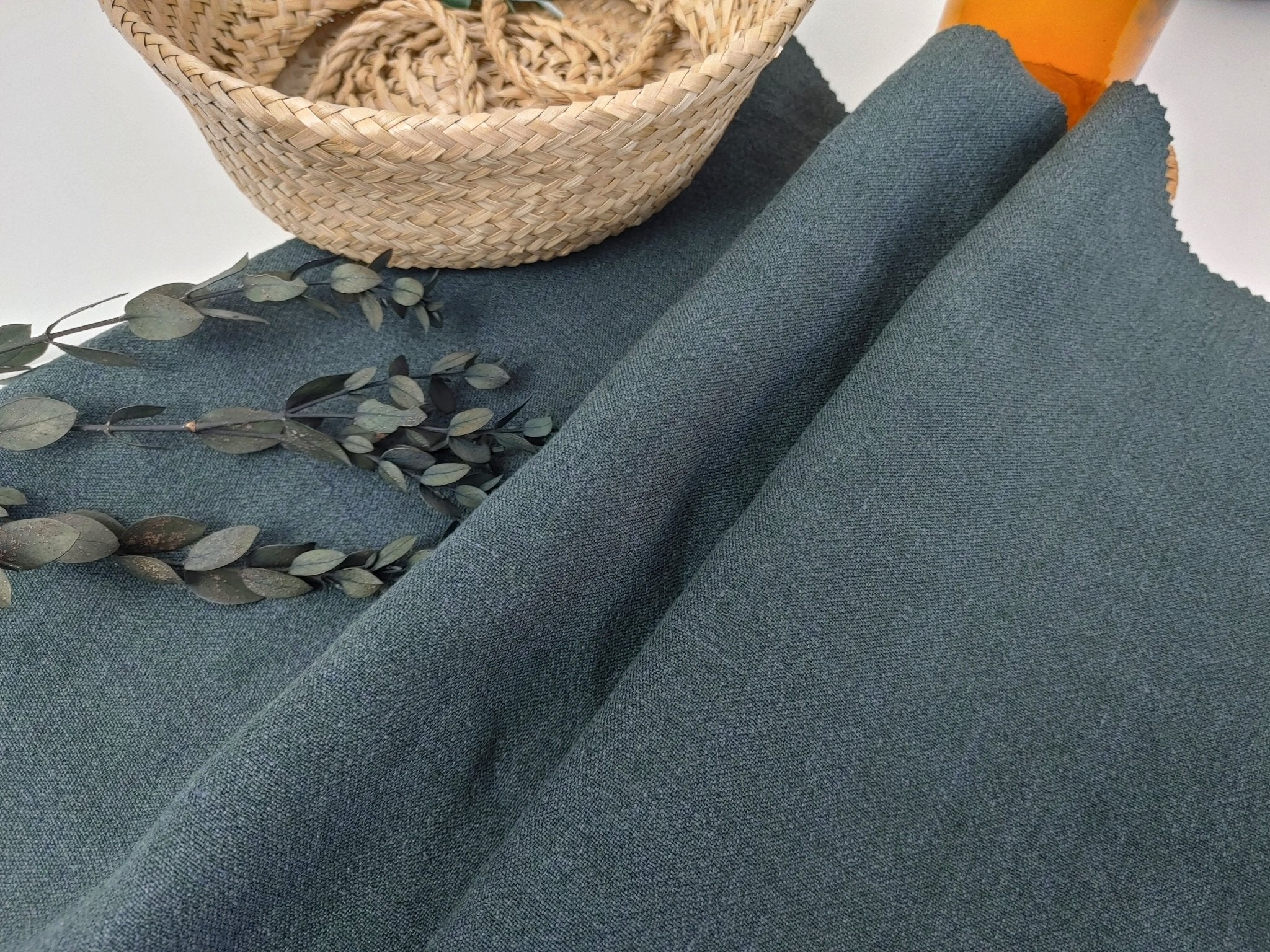 Linen Rayon High Twisted Fabric 4626 - The Linen Lab - Green(Dark)