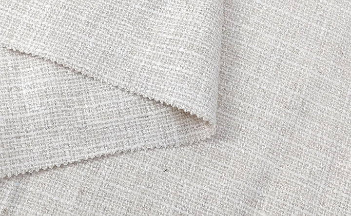 Linen Rayon Natural Tweed Fabric 306 - The Linen Lab - Natural