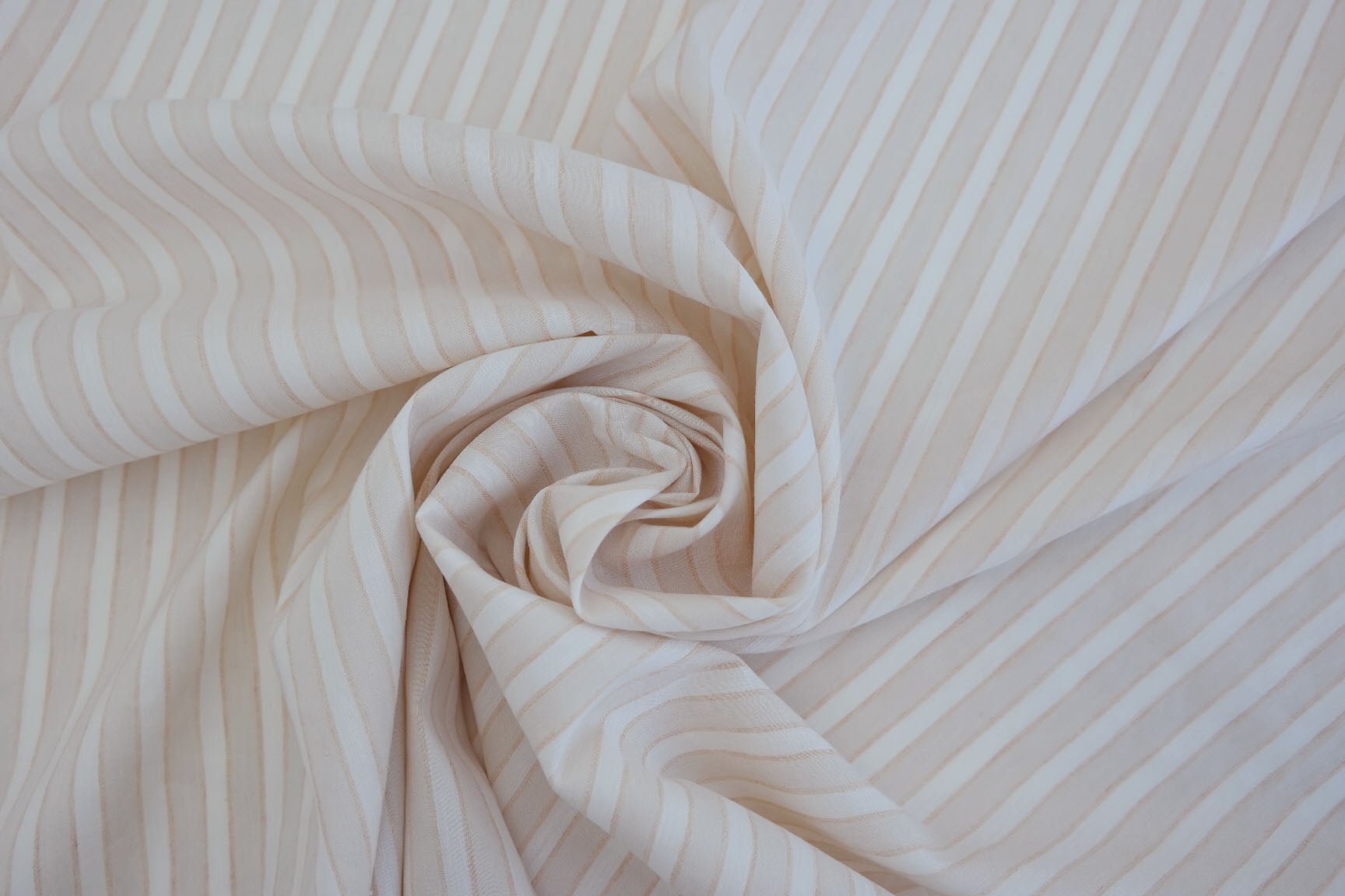 Linen Rayon Stretch Melange Stretch Fabric (6515) - The Linen Lab - Beige
