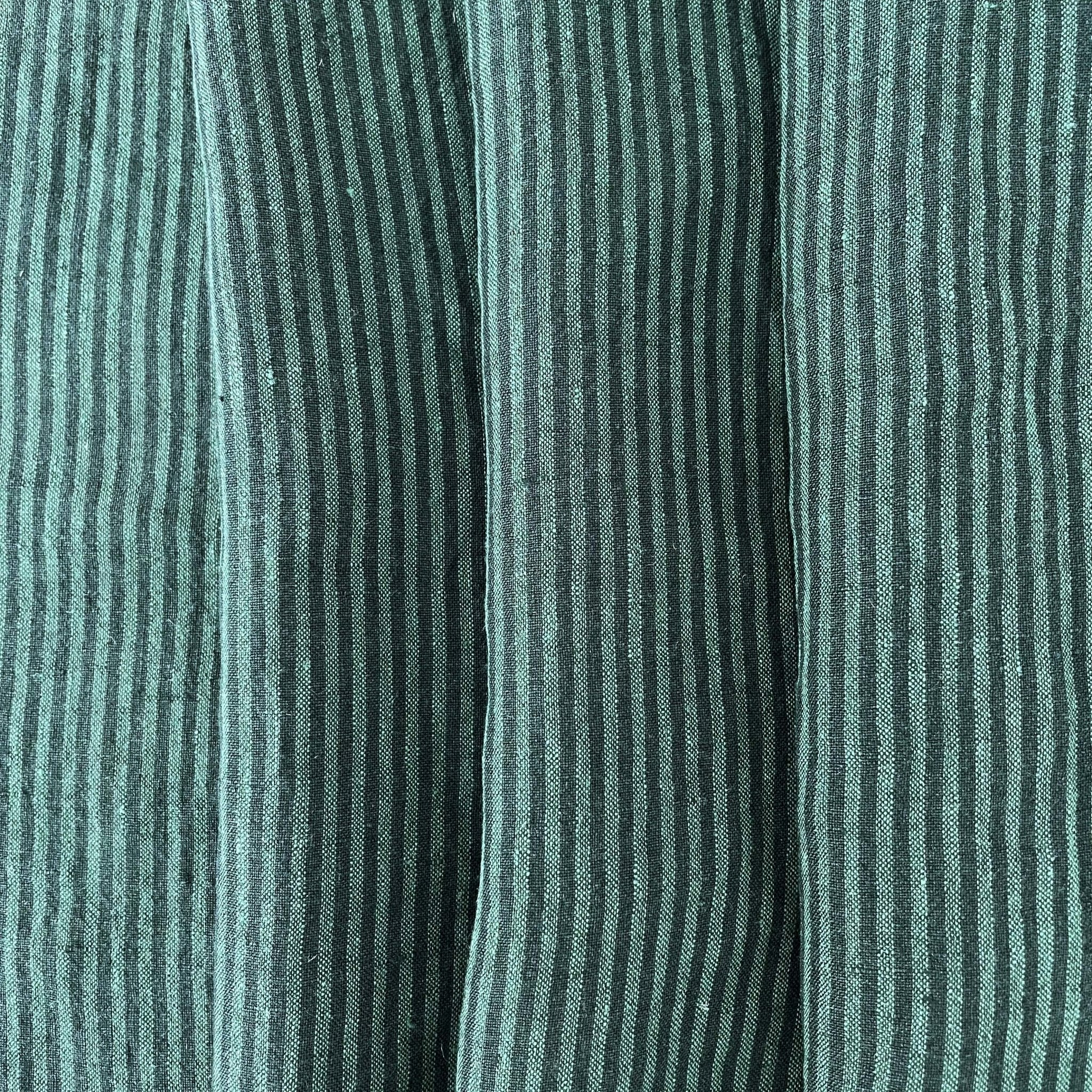 Light Brown Stripe - Dyed Premium Linen Fabric D5267