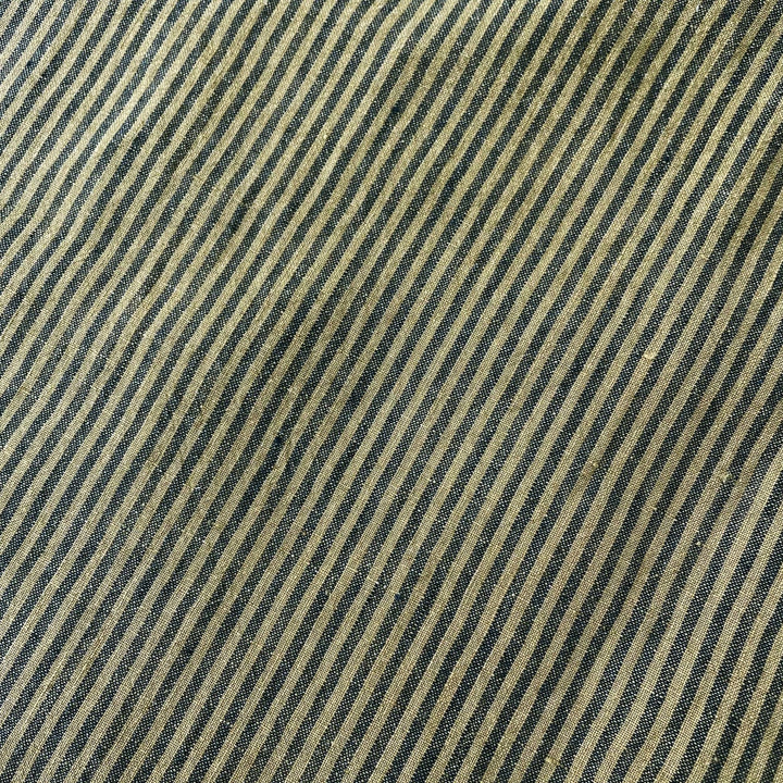 Linen Thin Stripe Fabric 6267 6495 6496 - The Linen Lab - Yellow
