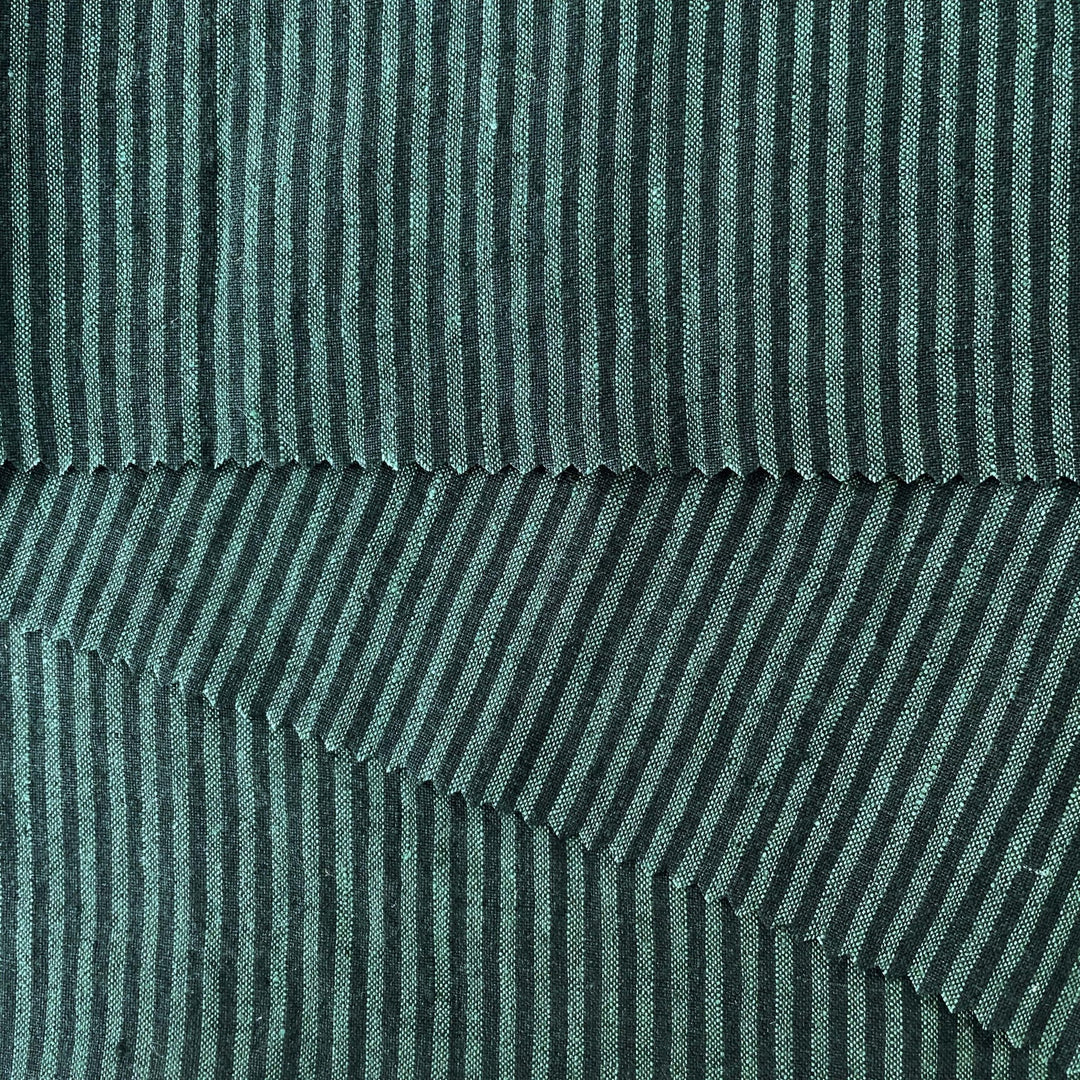 Linen Thin Stripe Fabric 6267 6495 6496 - The Linen Lab - Yellow