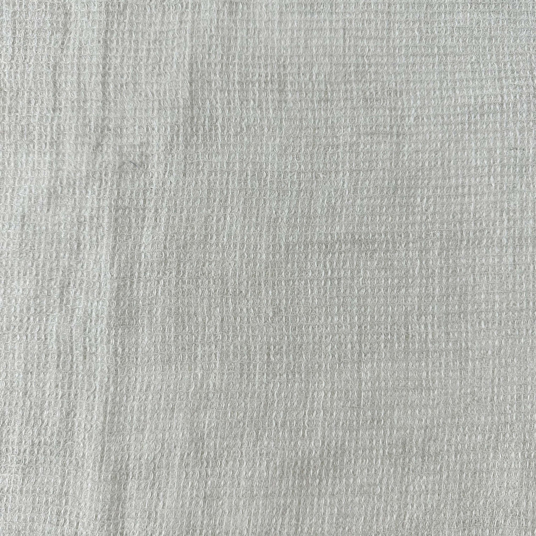 Linen Waffle Tweed Fabric 7349 7350 - The Linen Lab - Natural