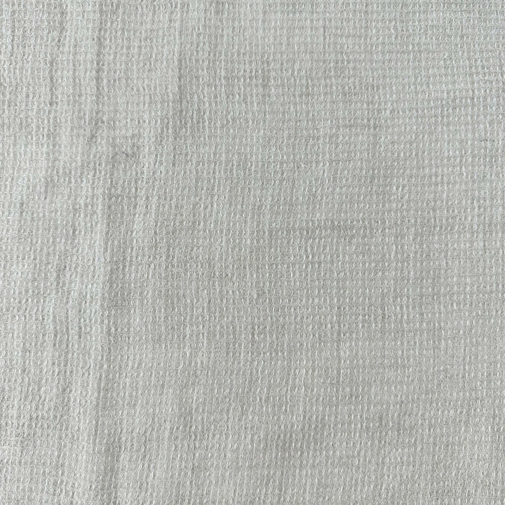 Linen Waffle Tweed Fabric 7349 7350 - The Linen Lab - Natural