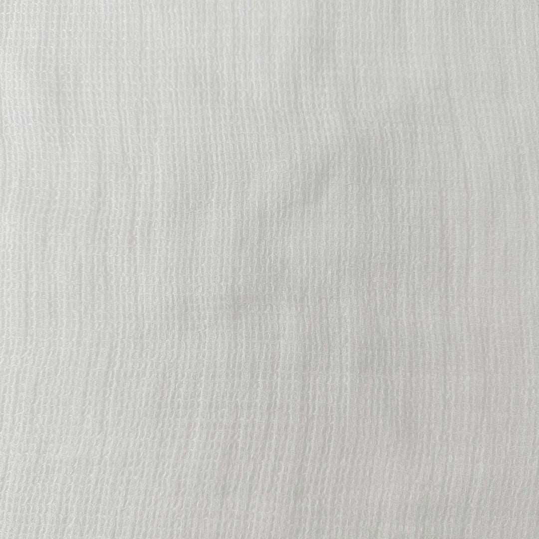 Linen Waffle Tweed Fabric 7349 7350 - The Linen Lab - White