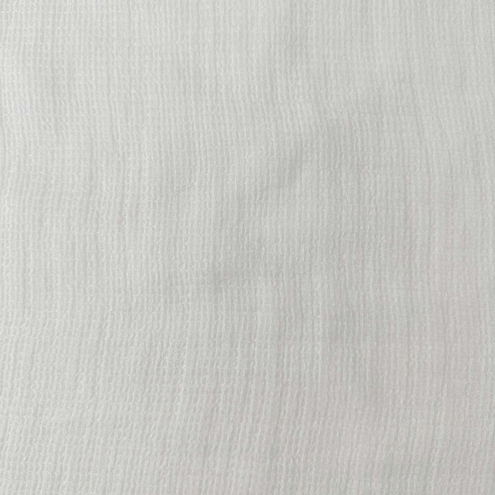 Linen Waffle Tweed Fabric 7349 7350 - The Linen Lab - White