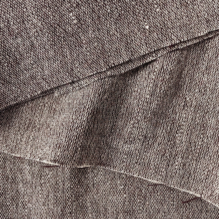 Linen Wool Fabric 6105 6106 6107 - The Linen Lab - Brown