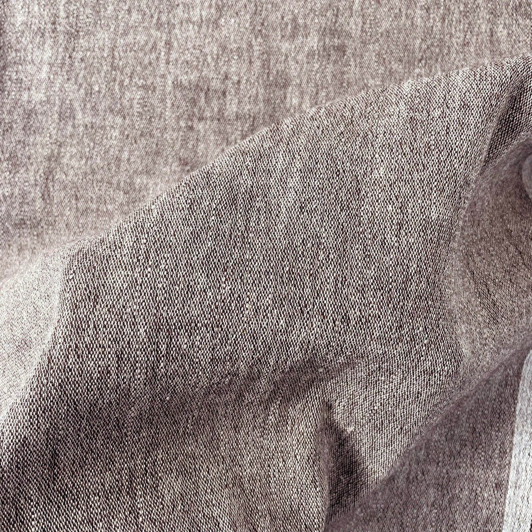 Linen Wool Fabric 6105 6106 6107 - The Linen Lab - Brown