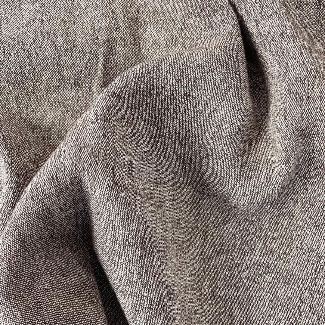 Linen Wool Fabric 6105 6106 6107 - The Linen Lab - Brown