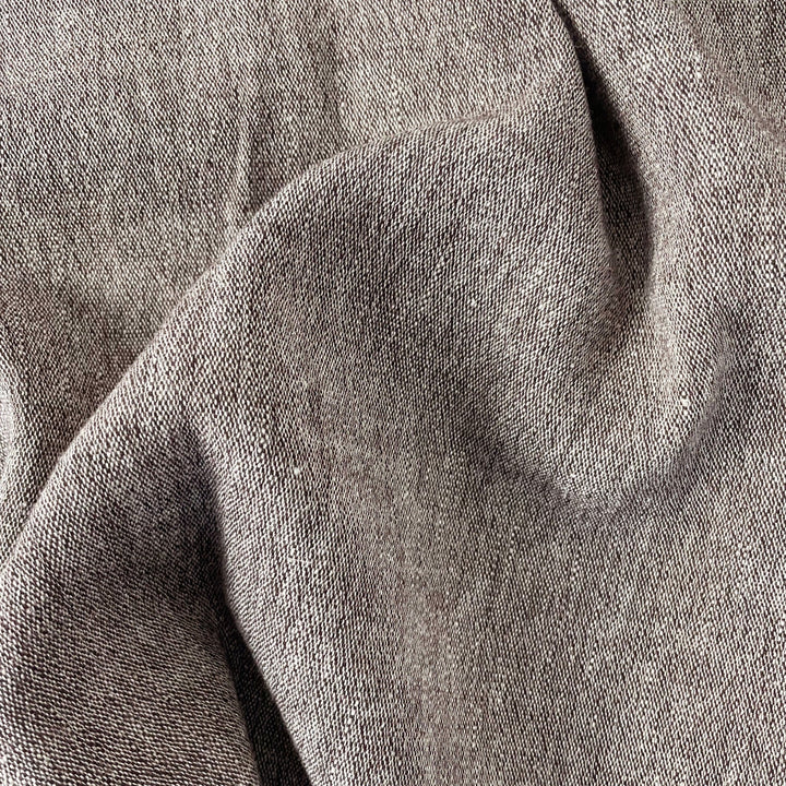 Linen Wool Fabric 6105 6106 6107 - The Linen Lab - Brown