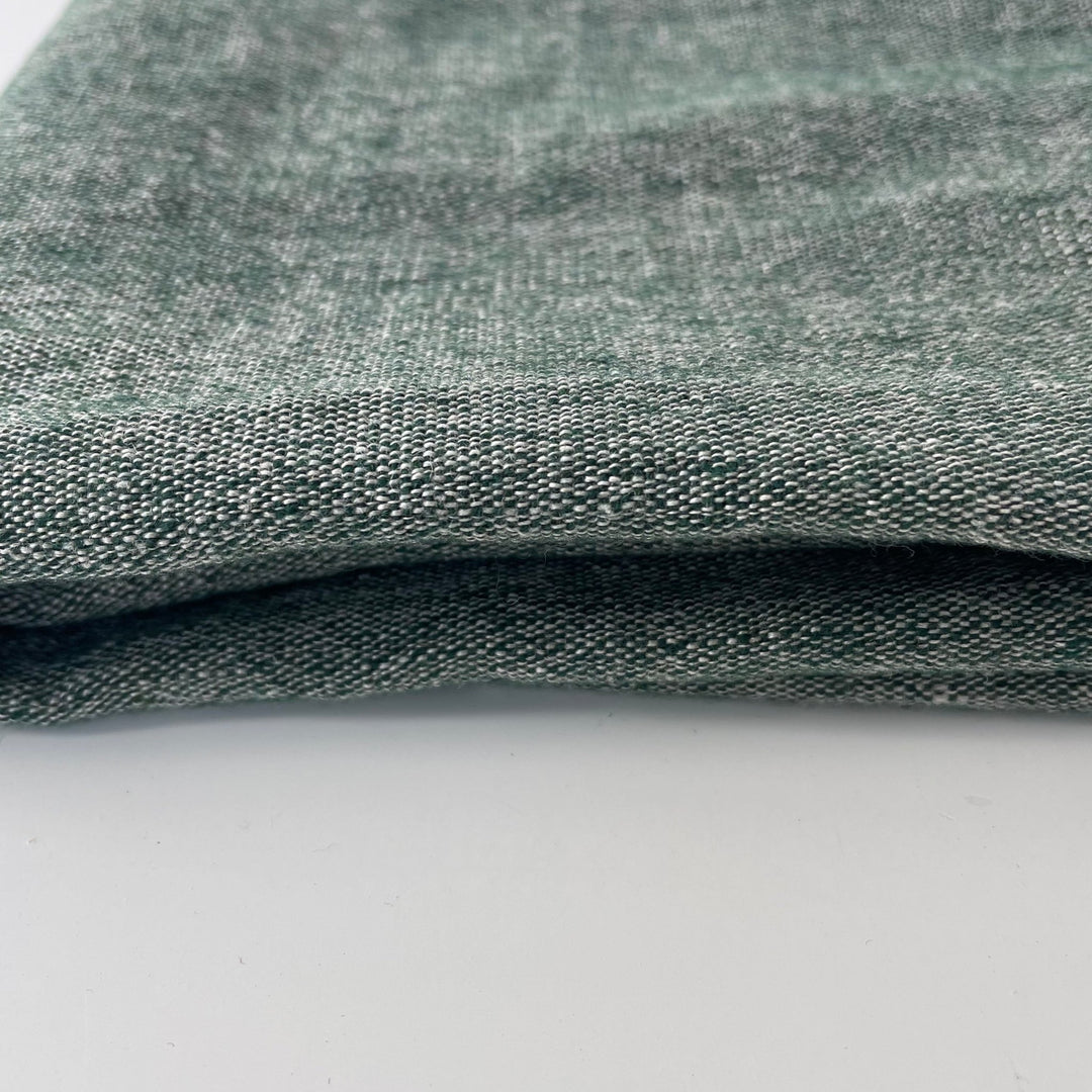 Linen Wool Fabric 6105 6106 6107 - The Linen Lab - Green