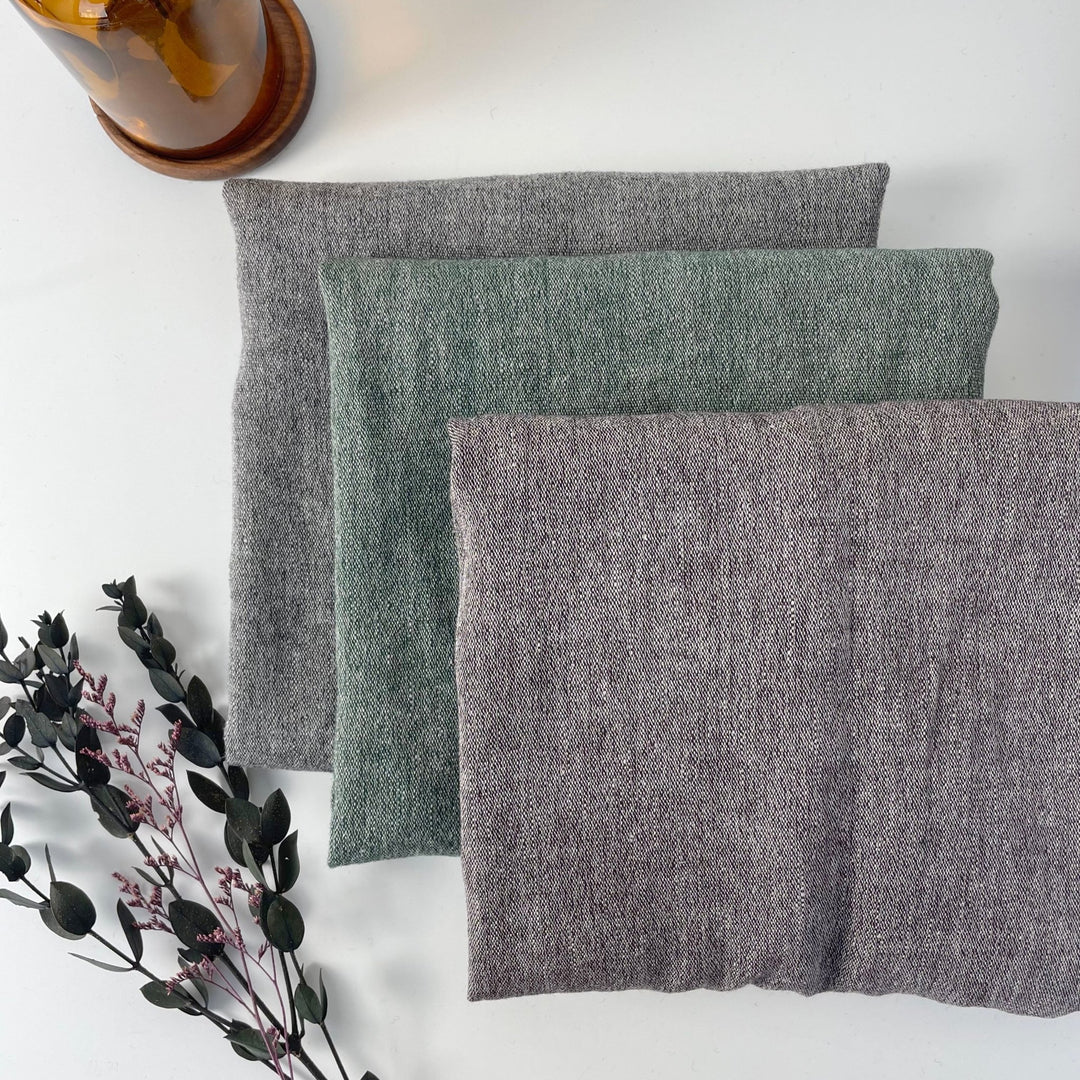 Linen Wool Fabric 6105 6106 6107 - The Linen Lab - Grey