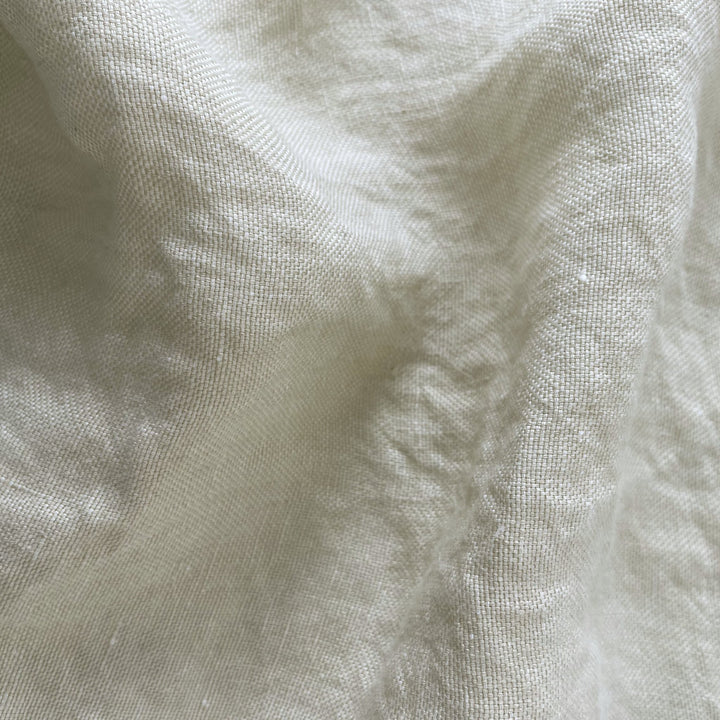 Linen yellow Dot Fabric 7650 - The Linen Lab - Yellow(light)