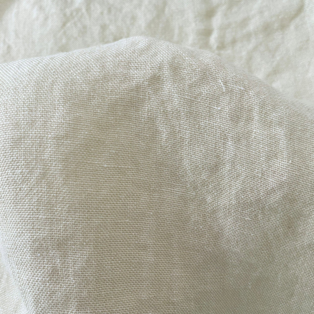 Linen yellow Dot Fabric 7650 - The Linen Lab - Yellow(light)