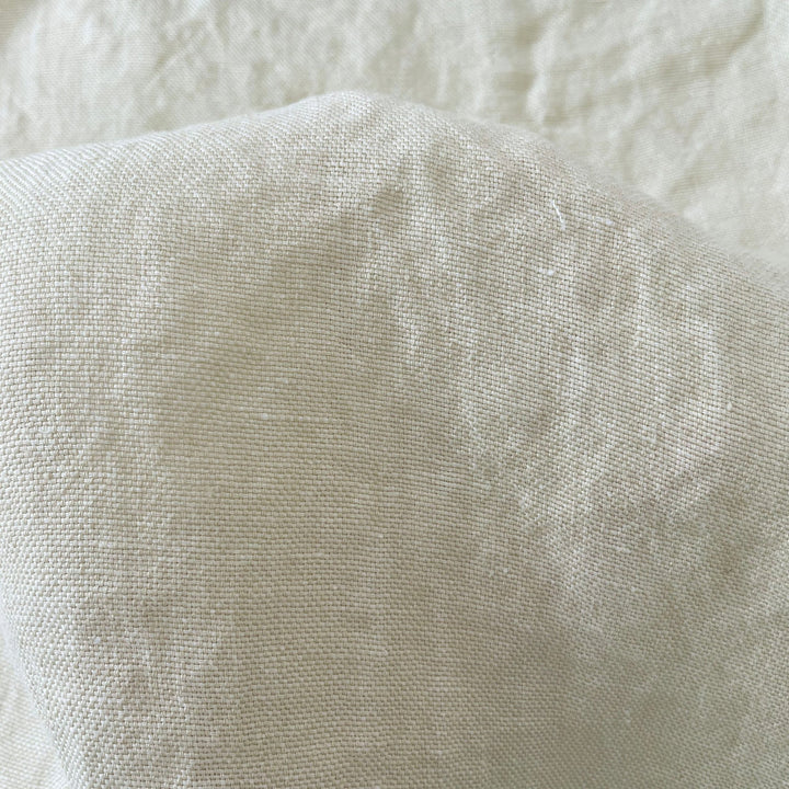 Linen yellow Dot Fabric 7650 - The Linen Lab - Yellow(light)