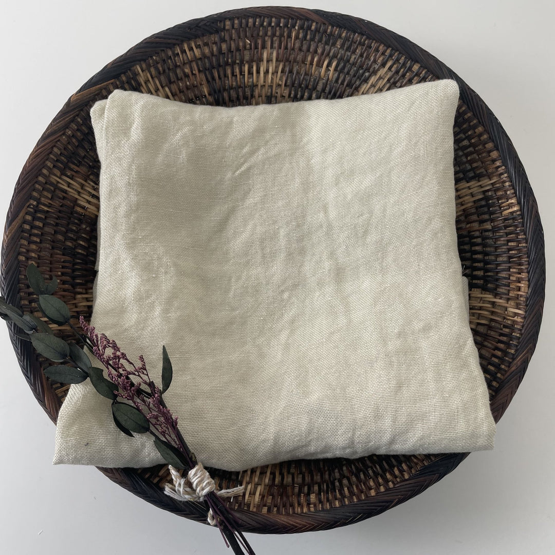Linen yellow Dot Fabric 7650 - The Linen Lab - Yellow(light)
