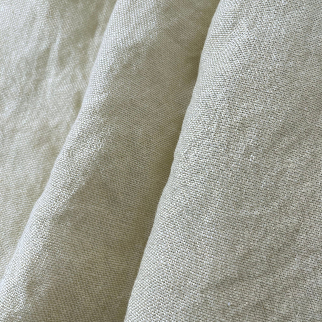 Linen yellow Dot Fabric 7650 - The Linen Lab - Yellow(light)