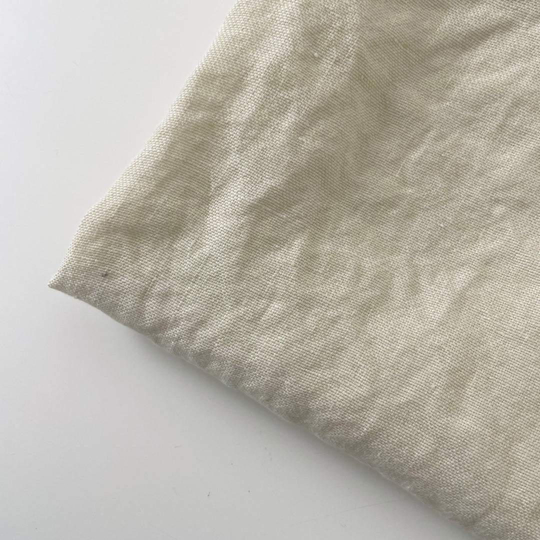 Linen yellow Dot Fabric 7650 - The Linen Lab - Yellow(light)