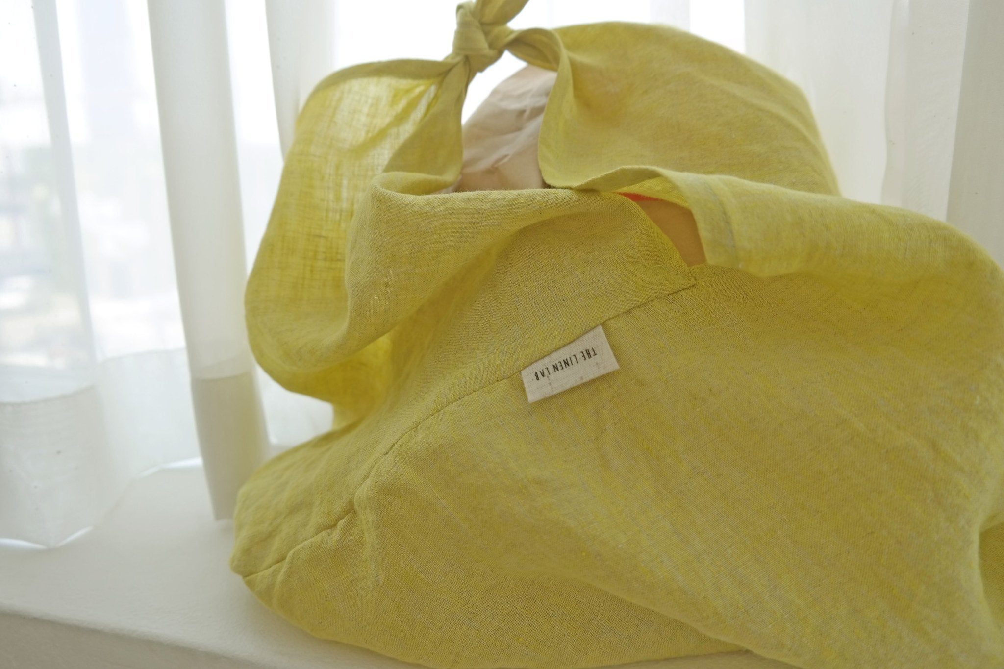 Linen Zero Waste Linen Bento Bag - The Linen Lab - Green
