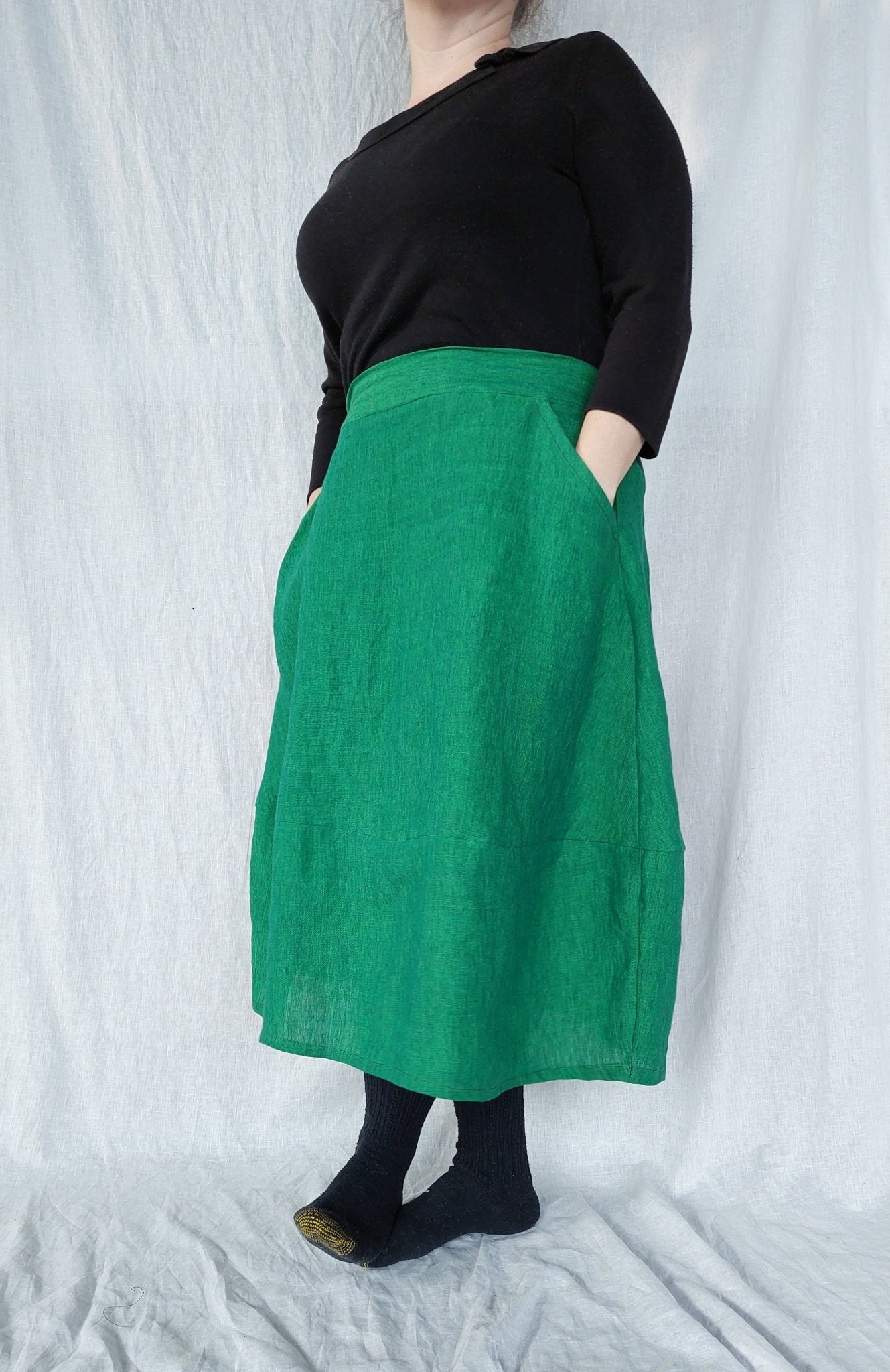 Lotus Jar Skirt Pattern Digital File Download (Free with Fabric Purchase) - The Linen Lab -