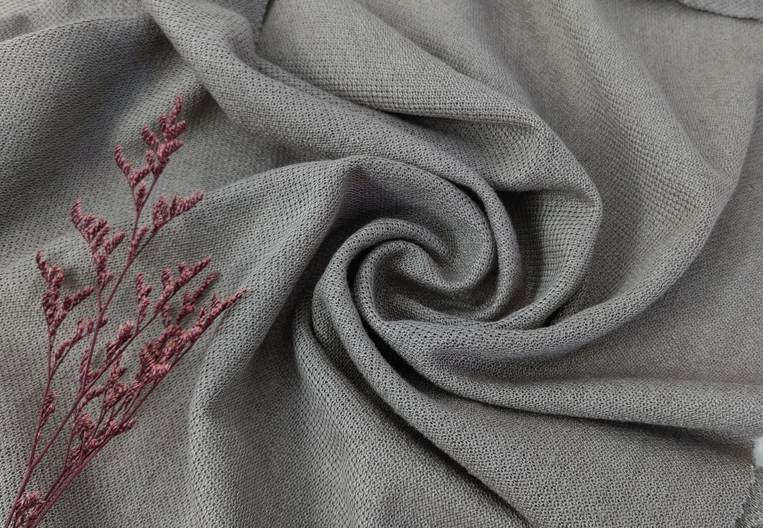 Medium Weight Beige Linen Nylon Knit Fabric 4433 - The Linen Lab - Beige