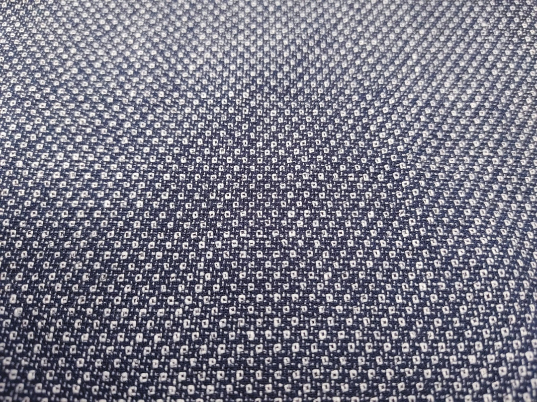 Medium Weight Linen Cotton Polyester Dobby Fabric 4636 - The Linen Lab - Navy(Dark)