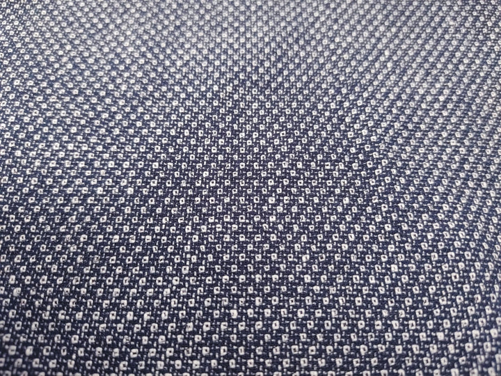 Medium Weight Linen Cotton Polyester Dobby Fabric 4636 - The Linen Lab - Navy(Dark)