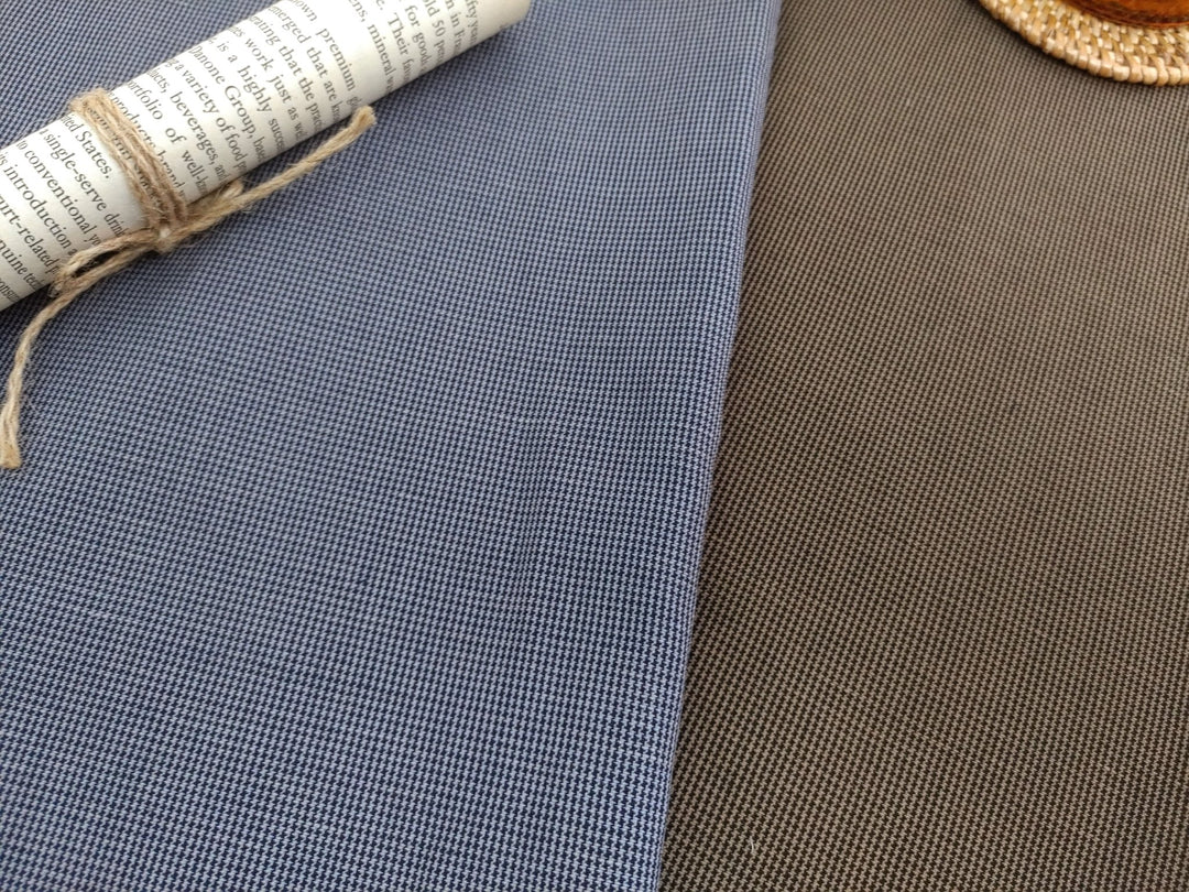 Mini Starcheck Gingham Bliss: Linen Cotton Ramie Fabric 3028 3241 - The Linen Lab - Grey