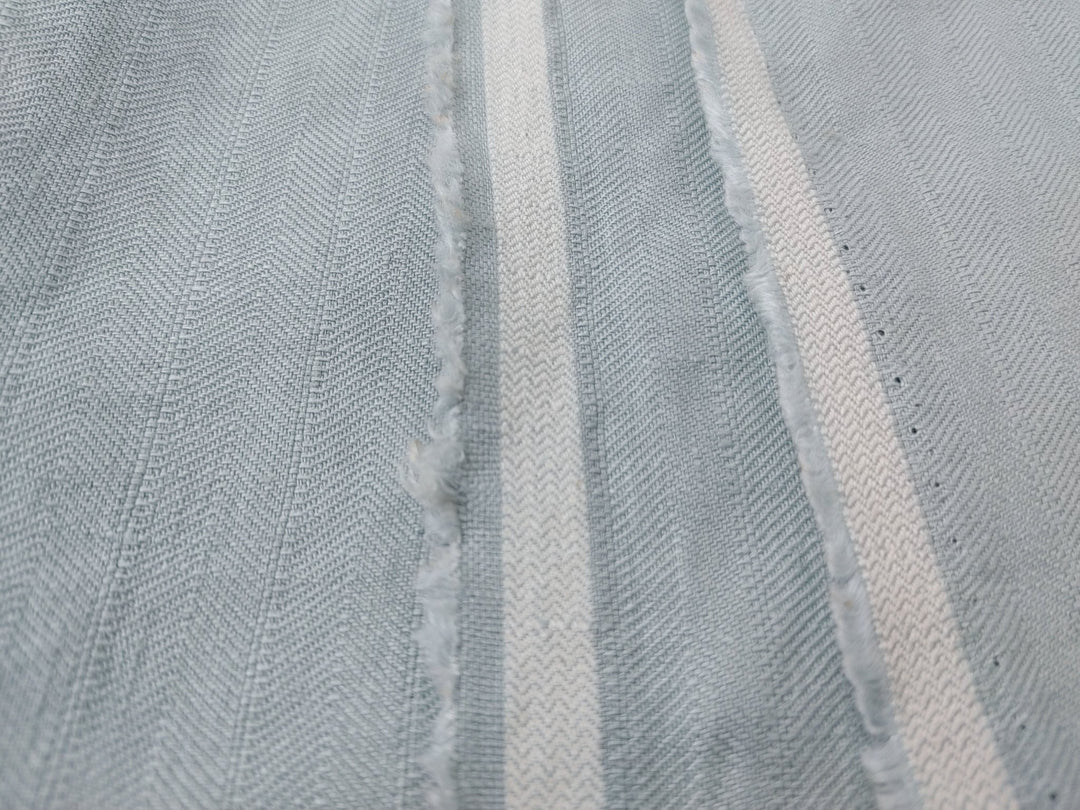 Mint Elegance: 100% Linen HBT Herringbone Twill Fabric with High Density Weave 7833 - The Linen Lab - Mint