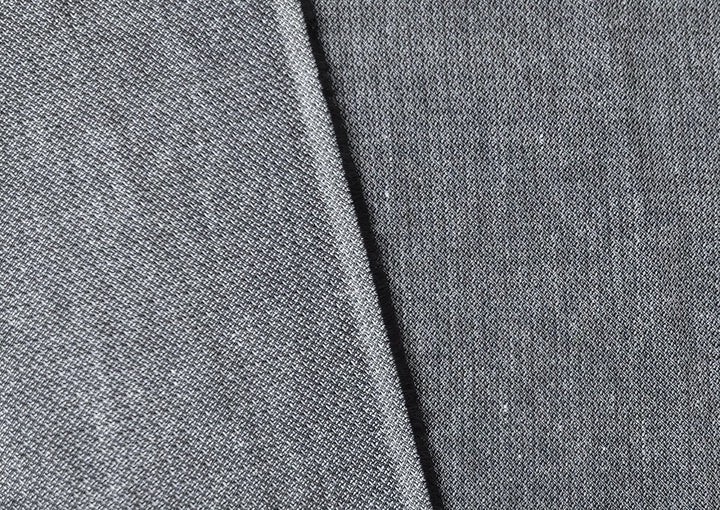Monochrome Elegance: Linen Cotton Dobby Fabric 3946 - The Linen Lab - Gray