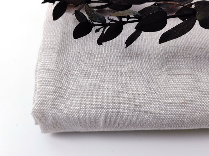 Natural Color Linen Rayon Silk Blend Fabric 6624 - The Linen Lab - Natural(Light)