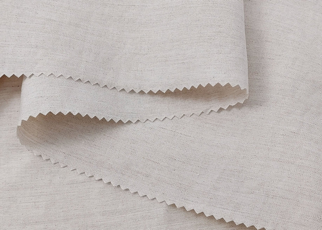 Natural Color Linen Rayon Silk Blend Fabric 6624 - The Linen Lab - Natural(Light)