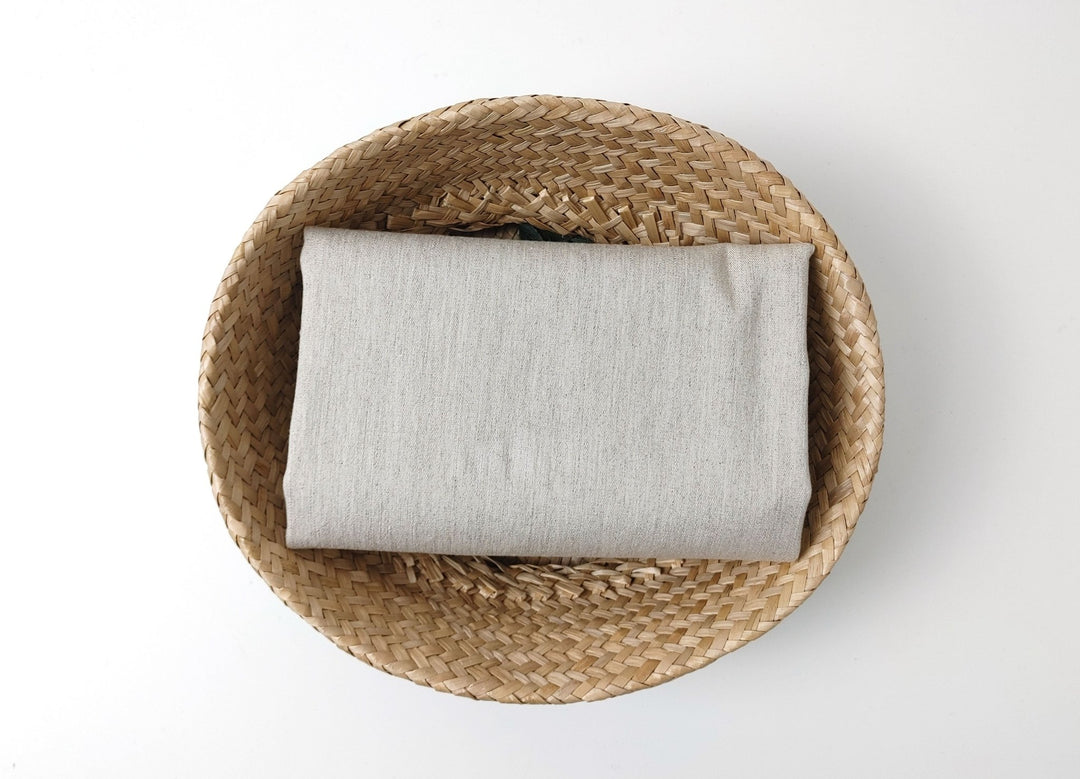 Natural Comfort: Linen Cotton Stretch Twill Fabric 6336 - The Linen Lab - Natural