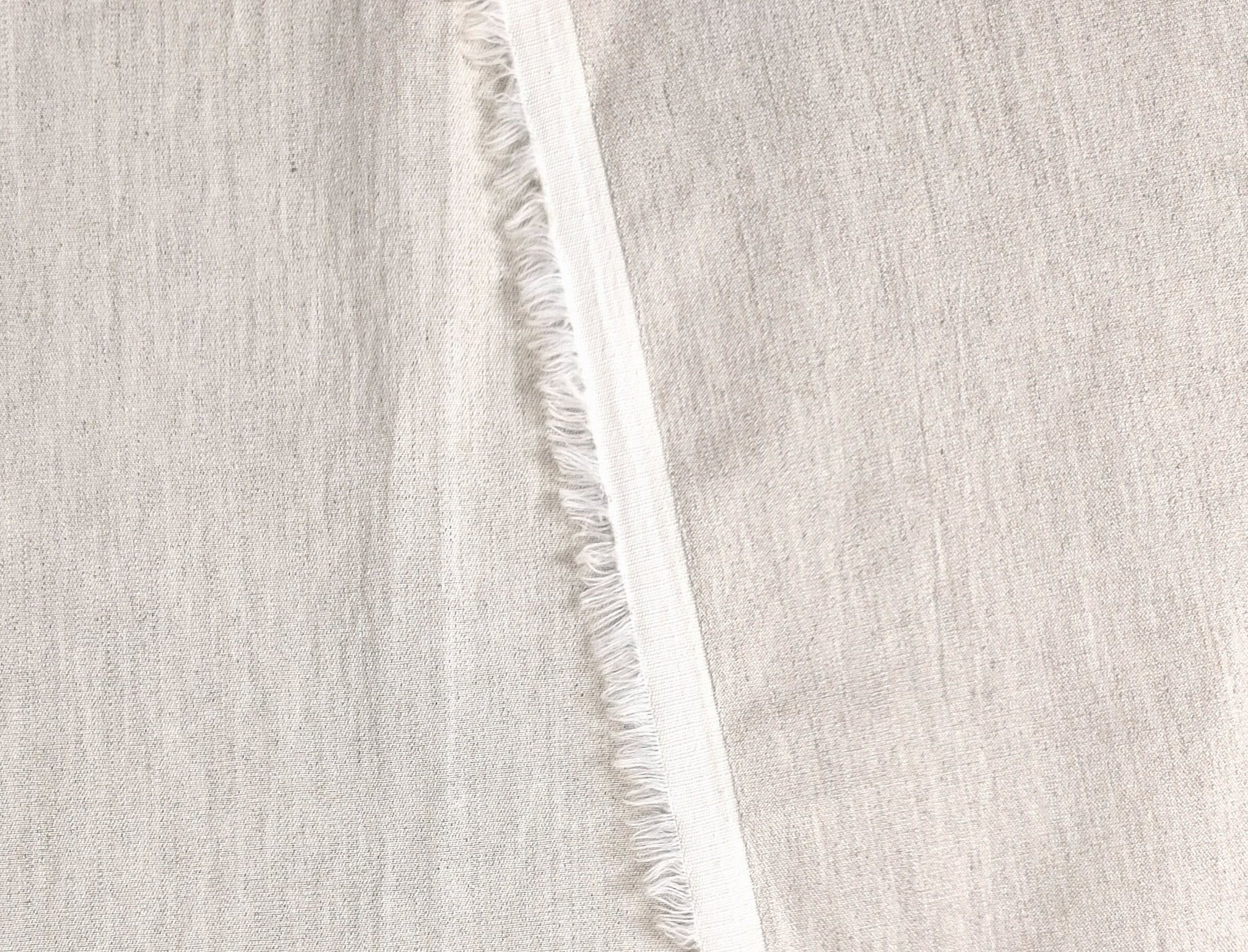 Natural Comfort: Linen Cotton Stretch Twill Fabric 6336 - The Linen Lab - Natural
