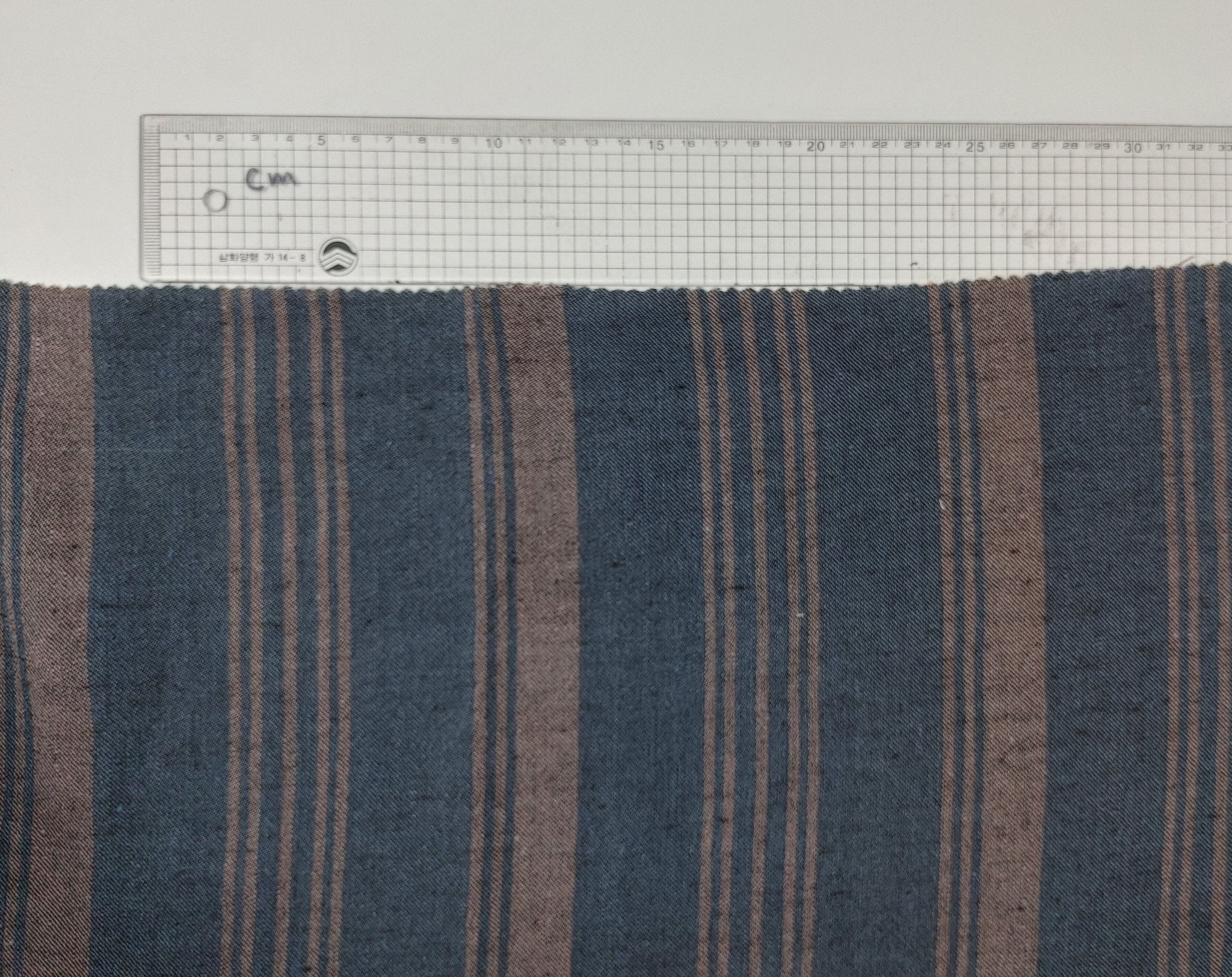 Navy Linen Rayon Twill Fabric 6661 - The Linen Lab - Navy