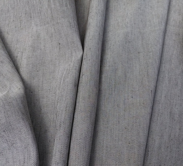 Rich Mocha Dobby Stretch: Linen Rayon Blend Fabric 6072 - The Linen Lab - Brown