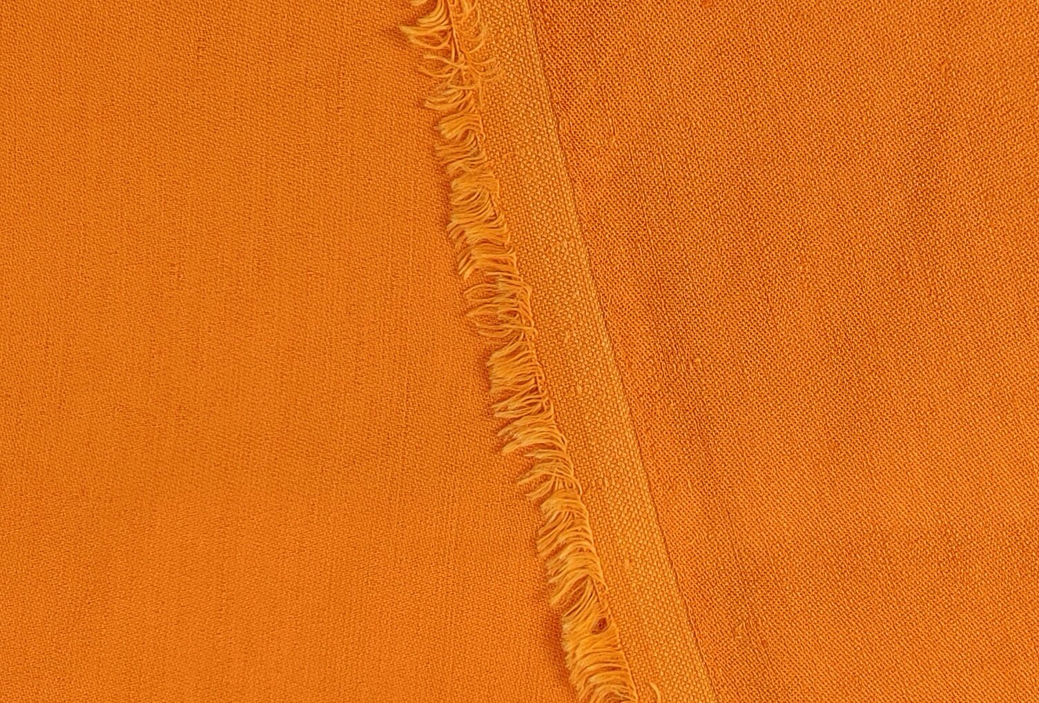 Satin Elegance: Linen Rayon Fabric with Polished Satin Weave 6090 6620 6659 7472 7293 - The Linen Lab - Orange
