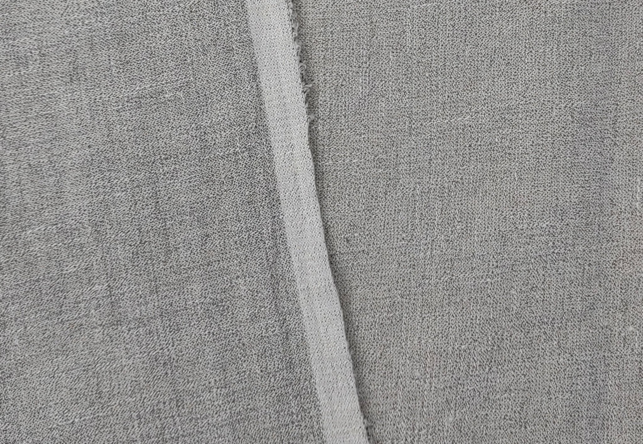 Subtle Sophistication: Linen Polyester Mixed Fabric with Grey Plaid 6002 - The Linen Lab - Grey